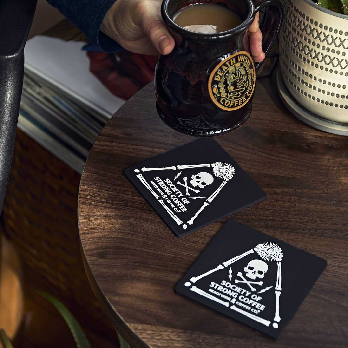 Society of Strong Coffee Coaster Set