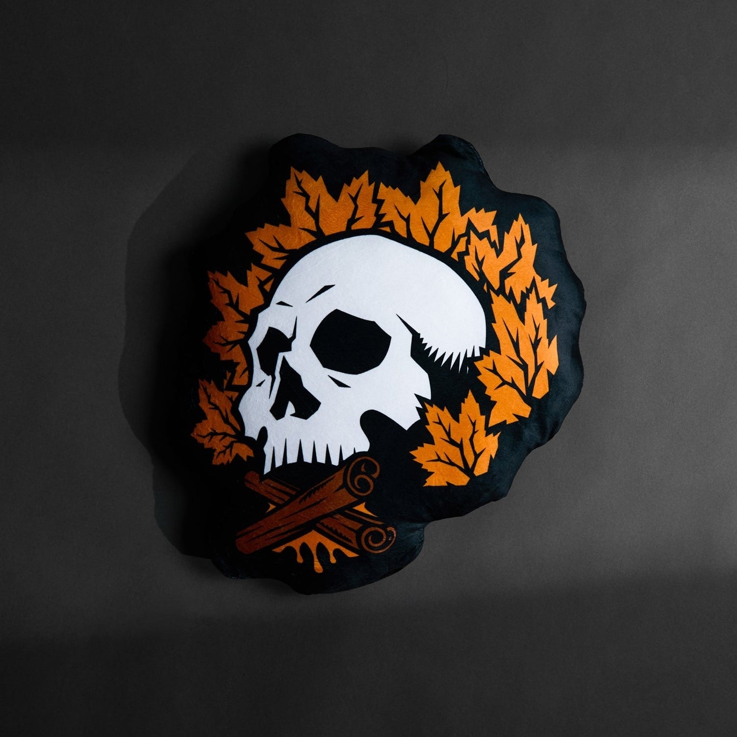 Maple Cinnamon Flavor Skull Pillow