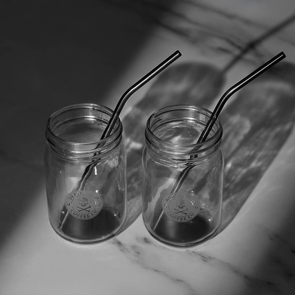 Coal Brew Mason Jar Set